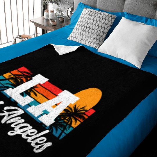 Los Angeles LA California Gift Baby Blankets