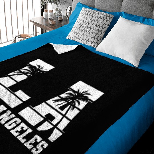 Los Angeles LA California Gift Baby Blankets