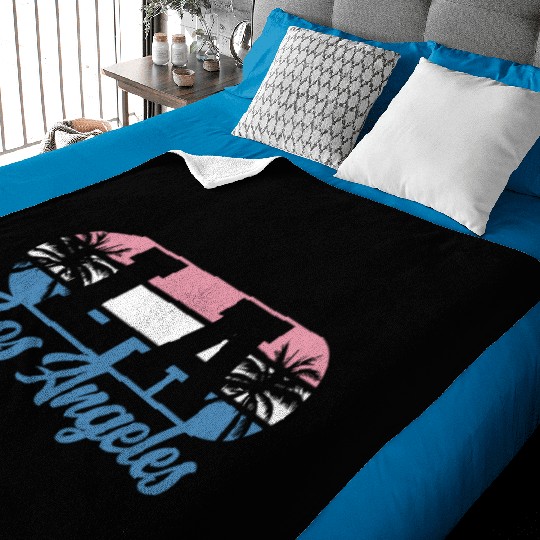 Los Angeles LA California Gift Baby Blankets