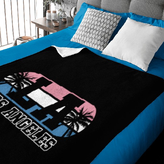 Los Angeles LA California Gift Baby Blankets