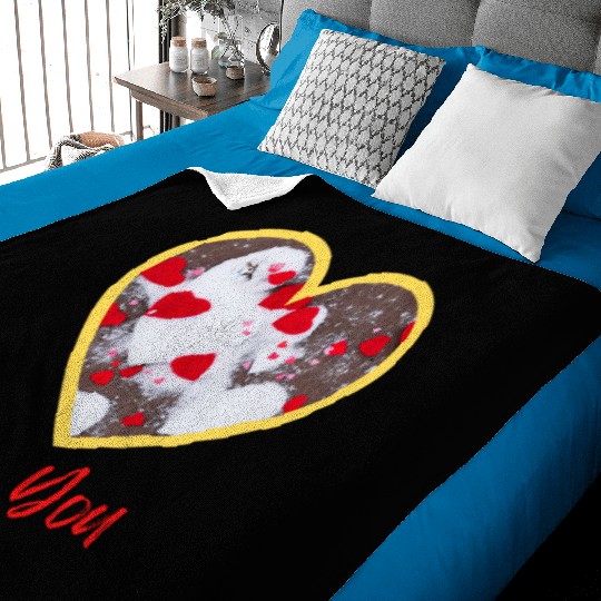Happy Valentine Baby Blankets