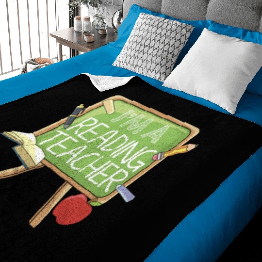 Reading Teacher Baby Blankets