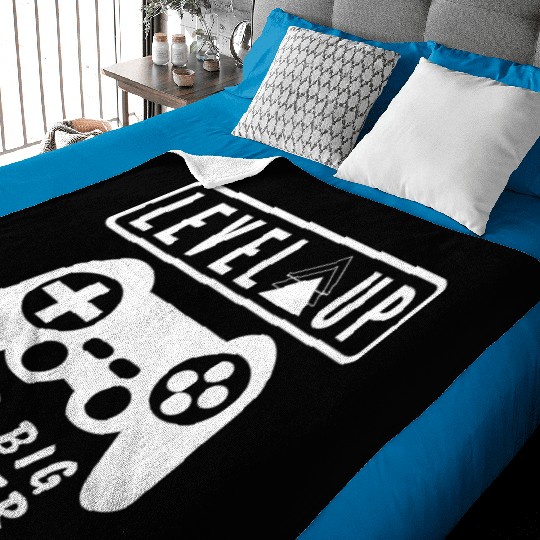 Level Up to big sister Baby Blankets