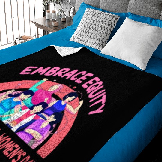 International Women's Day Embrace Equity Baby Blankets