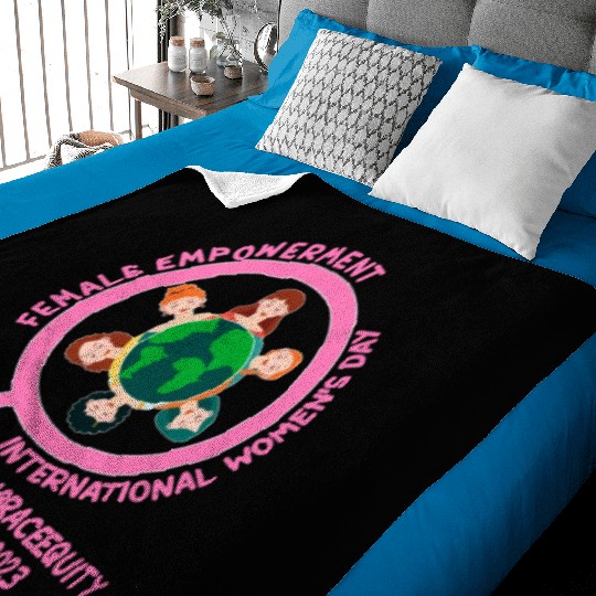 International Women's Day: Empowerment Embrace Equ Baby Blankets