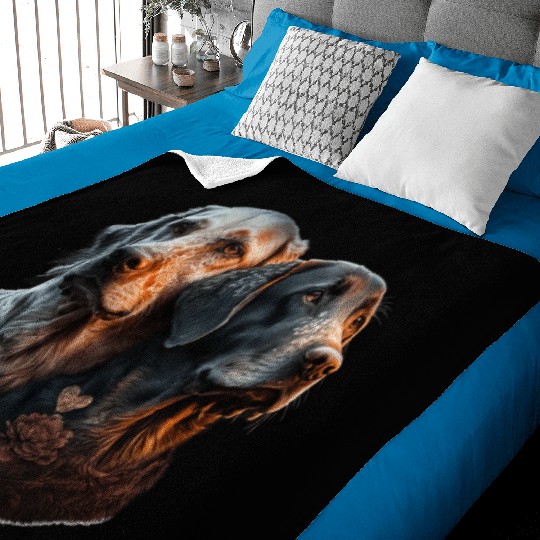 Dog Love Lasts Forever Baby Blankets