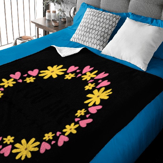 You Are Enough - Flower Crown Baby Blankets