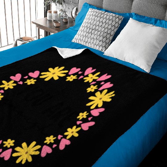 You Are Enough - Flower Crown Baby Blankets