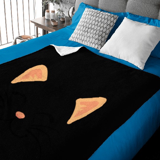 Floating Cat Face Baby Blankets