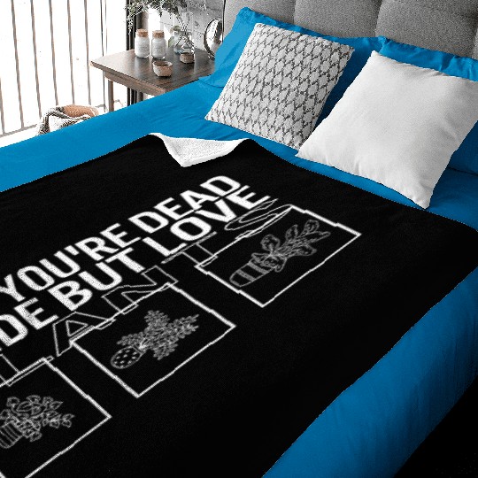 When You're Dead Inside But Love Plants, Garden Baby Blankets