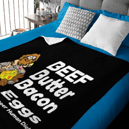 Beef,Butter,Bacon & Eggs Hardcore Carnivore Baby Blankets