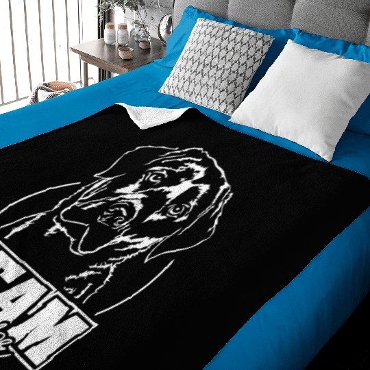 Team Labrador Retriever dog mom hound Baby Blankets