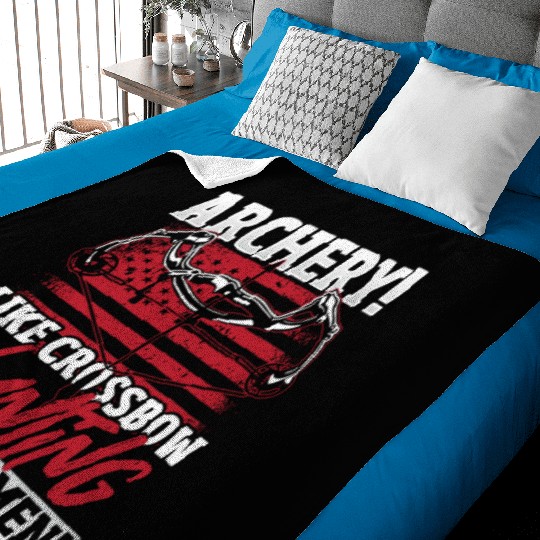 Archery! Like Crossbow Hunting But For Men! Bow Baby Blankets