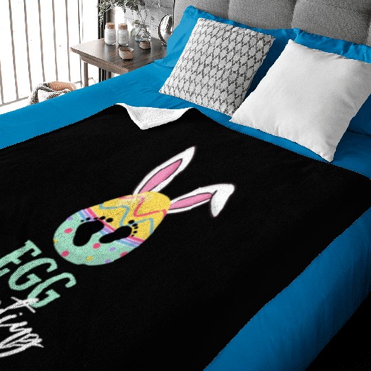 Womens Easter Pregnancy or Pregnant Mom To Be Baby Blankets