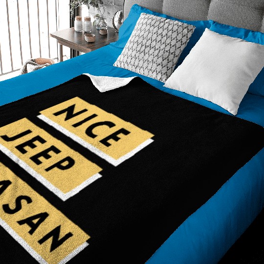 Nice Jeep Peasant Baby Blankets