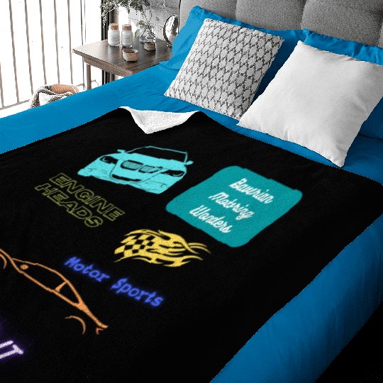 Car racing team design Baby Blankets