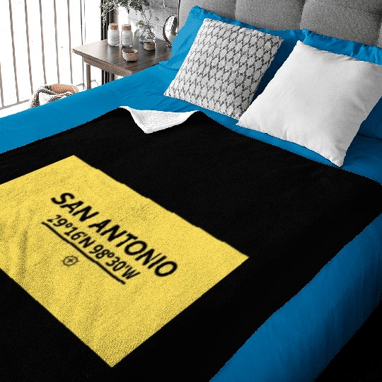 San Antonio S Coordinate's design Baby Blankets