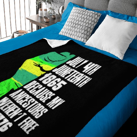 Juneteenth free since 1865 Black History US Africa Baby Blankets