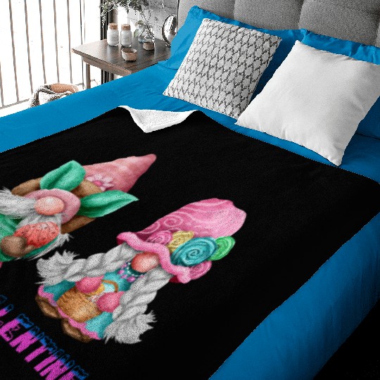 Be My Valentine. Valentine's Gnomes Baby Blankets