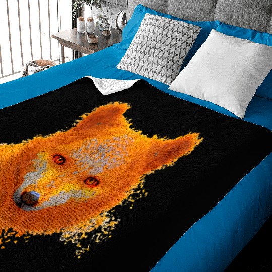 Wild creativity fox Baby Blankets