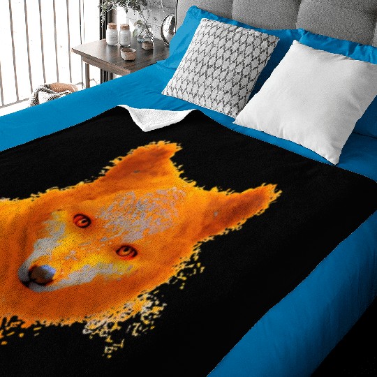 Wild creativity fox Baby Blankets
