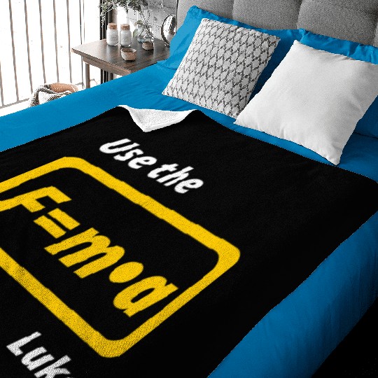 Star Wars, physics, use the force, science, funny Baby Blankets