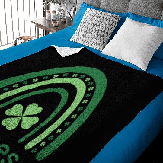 James Clover Charm Boho Rainbow Baby Blankets