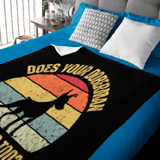Does Your Doberman Do Tricks Too Baby Blankets