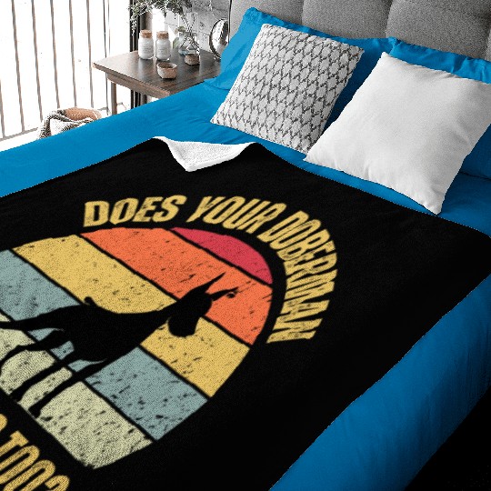 Does Your Doberman Do Tricks Too Baby Blankets