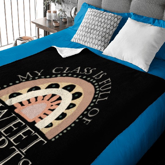 My Class Is Full Of Sweethearts Baby Blankets