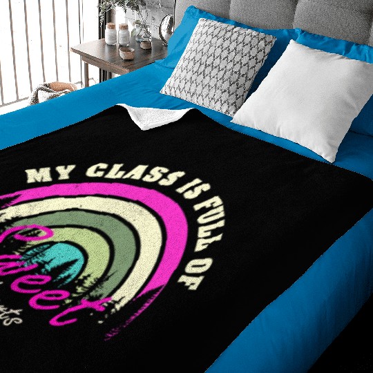 My Class Is Full Of Sweethearts Baby Blankets