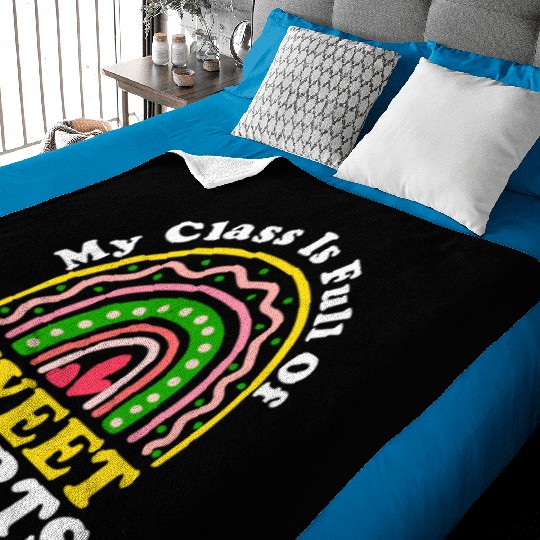 My Class Is Full Of Sweethearts Baby Blankets