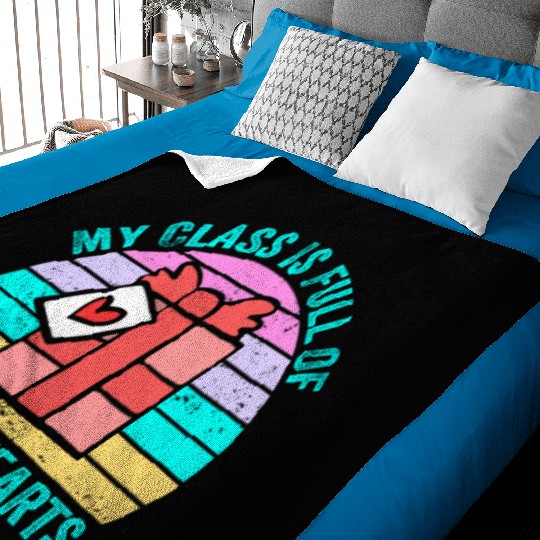 My Class Is Full Of Sweethearts Baby Blankets