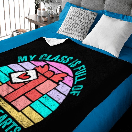 My Class Is Full Of Sweethearts Baby Blankets