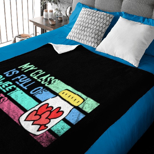 My Class Is Full Of Sweethearts Baby Blankets