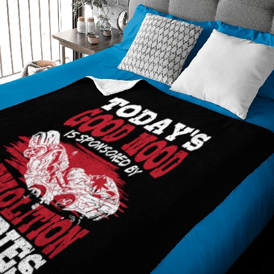 Today's Good Mood Is Sponsored By Demolition Derby Baby Blankets