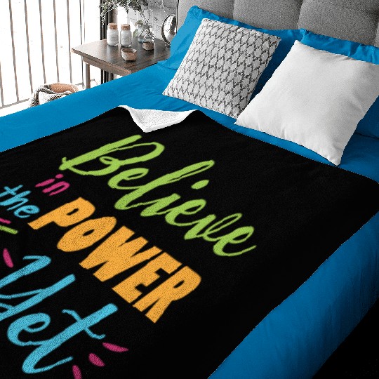 Growth Mindset Teacher Believe In The Power Of Yet Baby Blankets