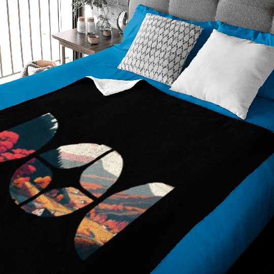 Mountain Circle Geometry Shape Nature Baby Blankets