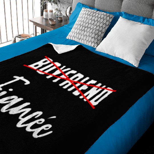 Couple Engagement Engaged Men Funny Fiancee Baby Blankets