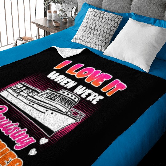 Cruising together cruise ship holiday spring break Baby Blankets