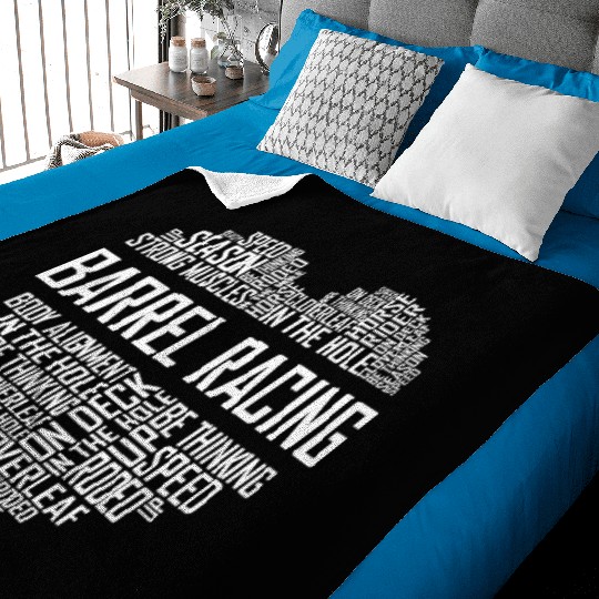 Barrel Racing - Heart Baby Blankets