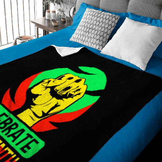 Celebrate Juneteenth 1865 African Black American Baby Blankets