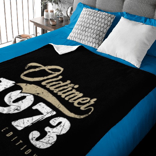 50th Birthday Vintage 1973 Baby Blankets