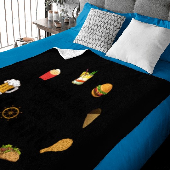 Cruise Ship Calories Don't Count Apparel Baby Blankets