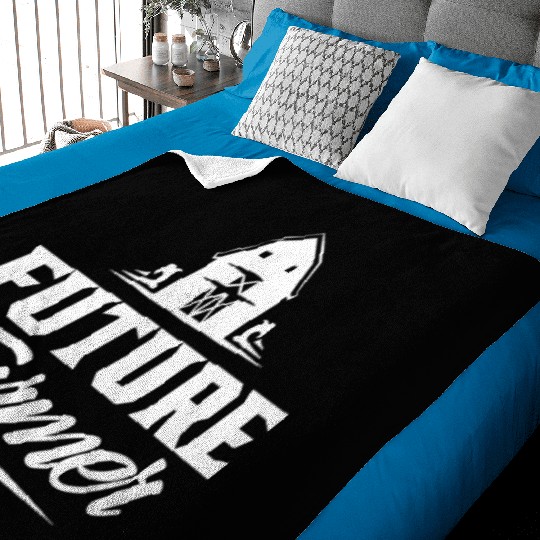 Future Farmer Ranch Farm Farming Farmers Baby Blankets