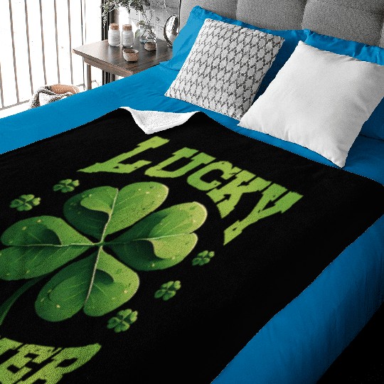 Lucky Charmer Shamrock St Patrick's Day Baby Blankets