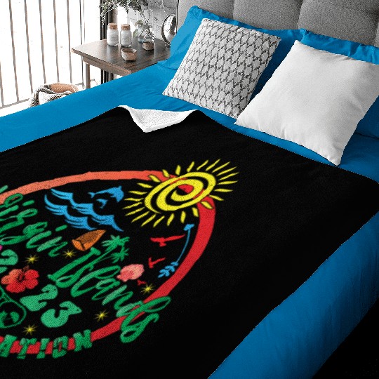 Family Vacation To US Virgin Islands 2023 Family Baby Blankets
