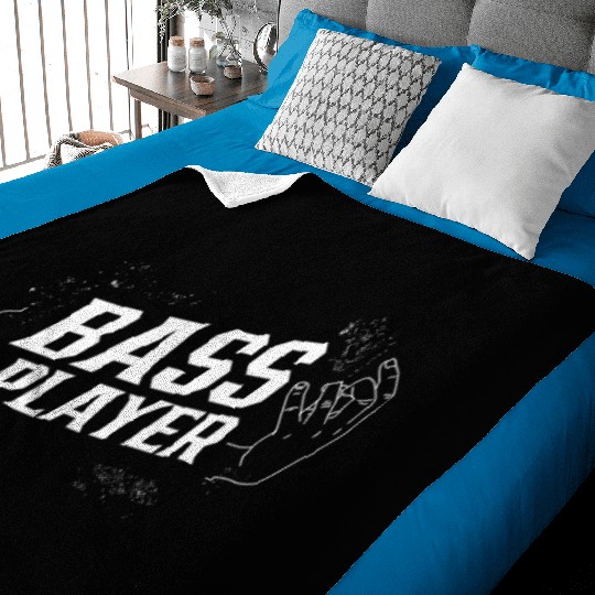 Bass Player Musician Music Guitar Band Baby Blankets