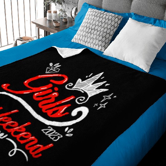 Girls Weekend Vacation Girls Trip Spring Break Baby Blankets