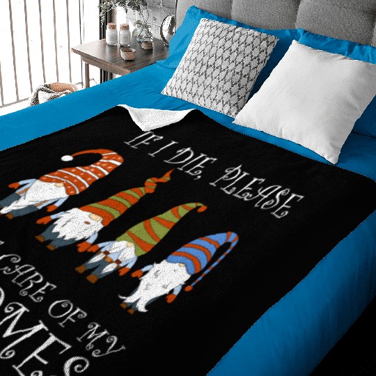 Gnomes - Gnome Collecting - Gnome Collector Baby Blankets